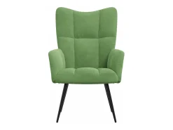 Sillón de relax | Silla de relax de terciopelo verde claro SHL4218