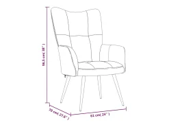 Sillón de relax | Silla de relax de terciopelo verde claro SHL4218