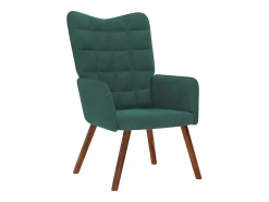 Sillón de relax | Silla de relax de terciopelo verde oscuro SHL4764