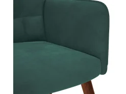 Sillón de relax | Silla de relax de terciopelo verde oscuro SHL4764