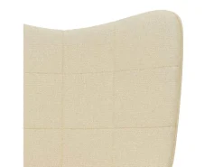 Sillón de relax | Silla de relax de tela crema SHL4854