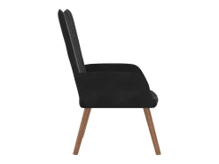Sillón de relax | Silla de relax de terciopelo negro SHL4980