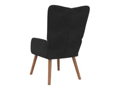 Sillón de relax | Silla de relax de terciopelo negro SHL4980