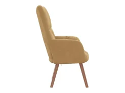 Sillón de relax | Silla de relax de terciopelo marrón SHL8246