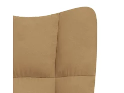 Sillón de relax | Silla de relax de terciopelo marrón SHL6410