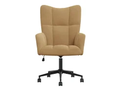 Sillón de relax | Silla de relax de terciopelo marrón SHL6410