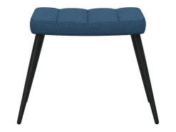 Sillón de relax | Silla de relax con reposapiés tela azul SHL2083