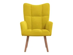 Sillón de relax | Silla de relax de terciopelo amarillo mostaza SHL8033