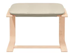 Sillón de relax | Silla de relax con taburete tela color crema SHL9818