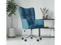 Sillón de relax | Silla de relax de terciopelo azul SHL3183