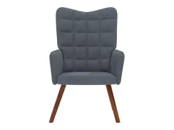 Sillón de relax | Silla de relax de terciopelo gris oscuro SHL7530
