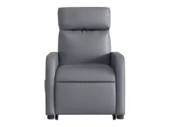 Sillón de relax | Sillón reclinable de masaje de pie cuero artificial gris SHL6225