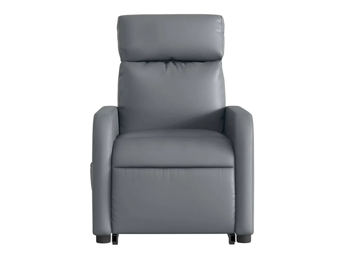 Sillón de relax | Sillón reclinable de masaje de pie cuero artificial gris SHL6225