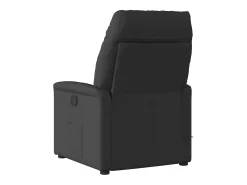 Sillón de relax | Sillón reclinable de masaje de tela negro SHL8372