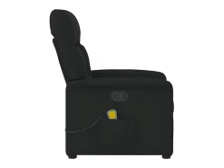 Sillón de relax | Sillón reclinable de masaje de tela negro SHL8372