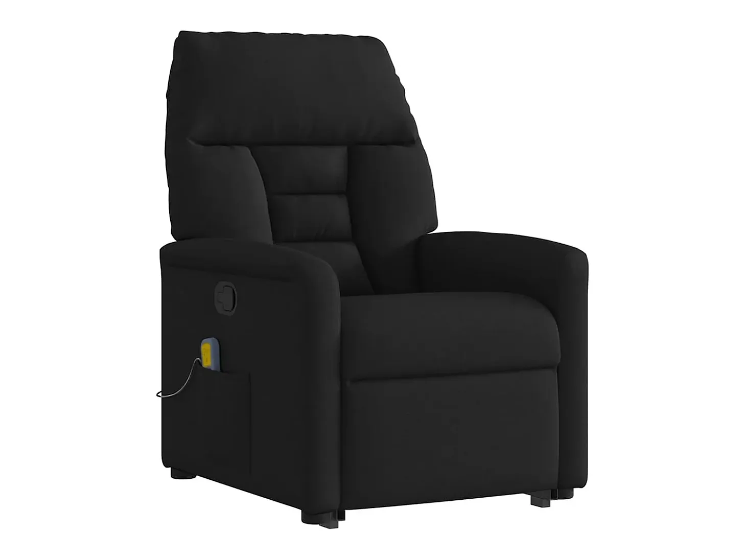 Sillón de relax | Sillón reclinable de masaje elevable tela negro SHL3021