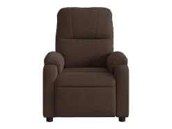 Sillón de relax | Sillón reclinable de masaje tela de microfibra marrón SHL6901