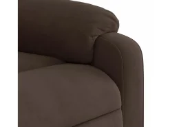 Sillón de relax | Sillón reclinable de masaje tela de microfibra marrón SHL6901