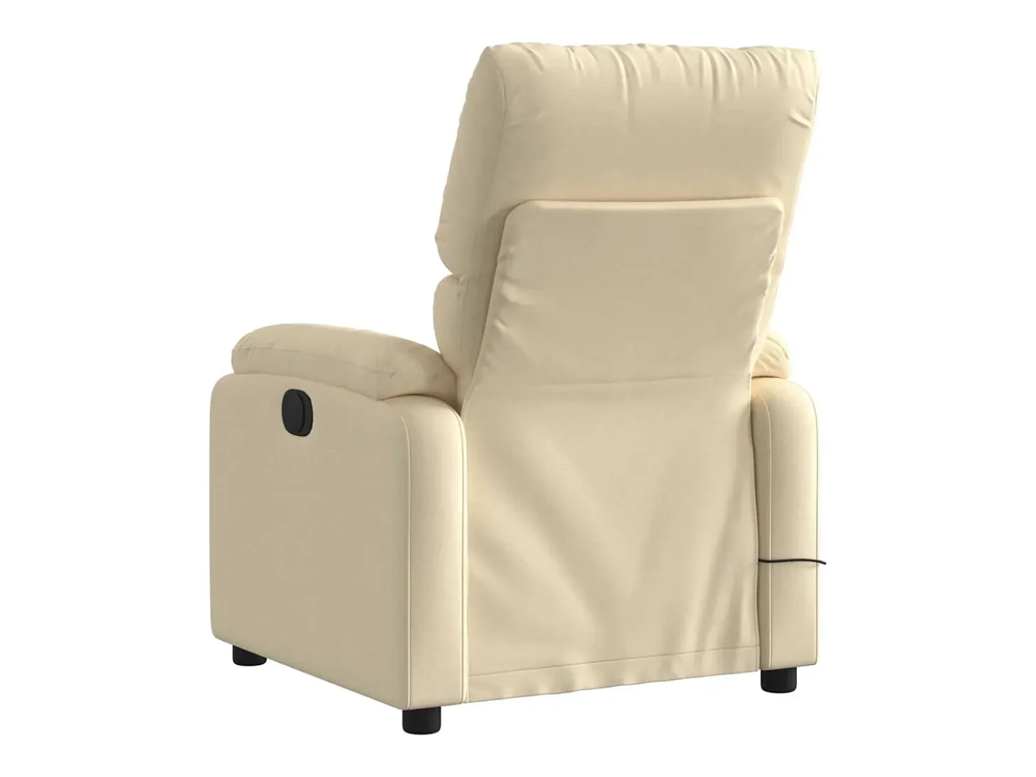 Sillón de relax | Sillón reclinable de masaje eléctrico tela color crema SHL6964