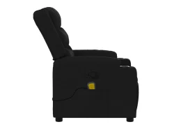 Sillón de relax | Sillón reclinable de masaje de tela negro SHL6995