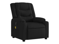 Sillón de relax | Sillón reclinable de masaje de tela negro SHL6995