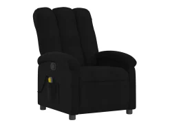 Sillón de relax | Sillón reclinable de masaje de tela negro SHL7064