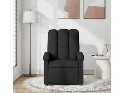 Sillón de relax | Sillón reclinable de masaje de tela negro SHL7064