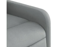 Sillón de relax | Sillón reclinable de masaje de tela gris claro SHL5109