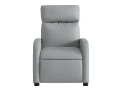 Sillón de relax | Sillón reclinable de masaje de tela gris claro SHL5109