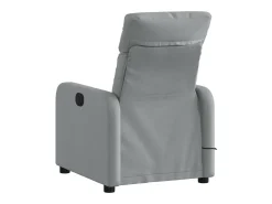 Sillón de relax | Sillón reclinable de masaje de tela gris claro SHL5109