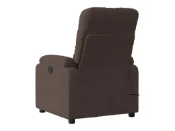Sillón de relax | Sillón reclinable de masaje eléctrico tela de microfibra marrón SHL7910