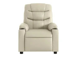 Sillón de relax | Sillón reclinable de cuero sintético crema SHL8106