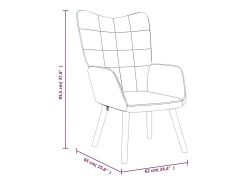Sillón de relax con taburete tela gris claro