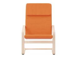 Sillón de relax de tela amarillo oscuro