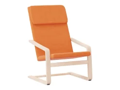 Sillón de relax de tela amarillo oscuro