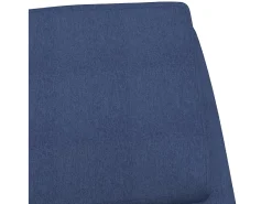Sillón de relax de tela azul
