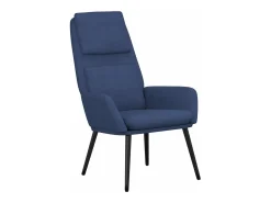 Sillón de relax de tela azul