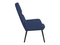 Sillón de relax de tela azul