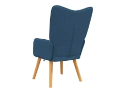 Sillón de relax de tela azul