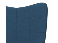 Sillón de relax de tela azul