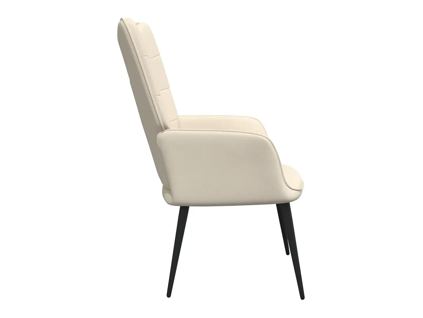 Sillón de relax de tela crema ES236301