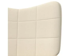 Sillón de relax de tela crema ES236301