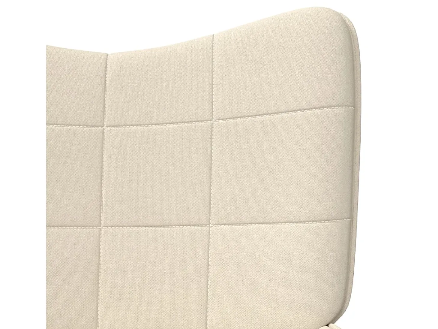 Sillón de relax de tela crema ES236301