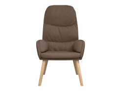Sillón de relax de tela gris taupé