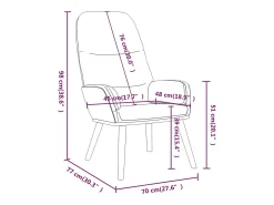 Sillón de relax de tela gris taupé