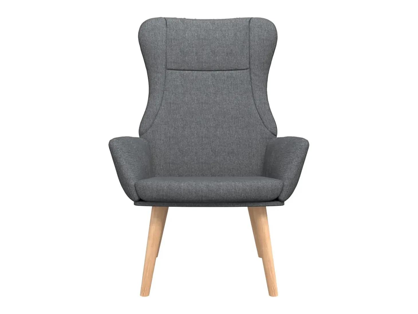 Sillón de relax de tela gris oscuro