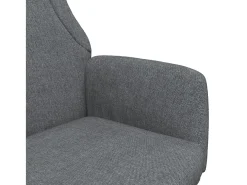Sillón de relax de tela gris oscuro