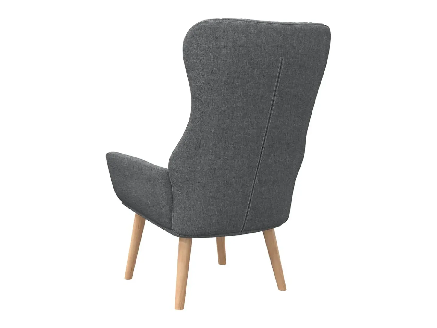 Sillón de relax de tela gris oscuro