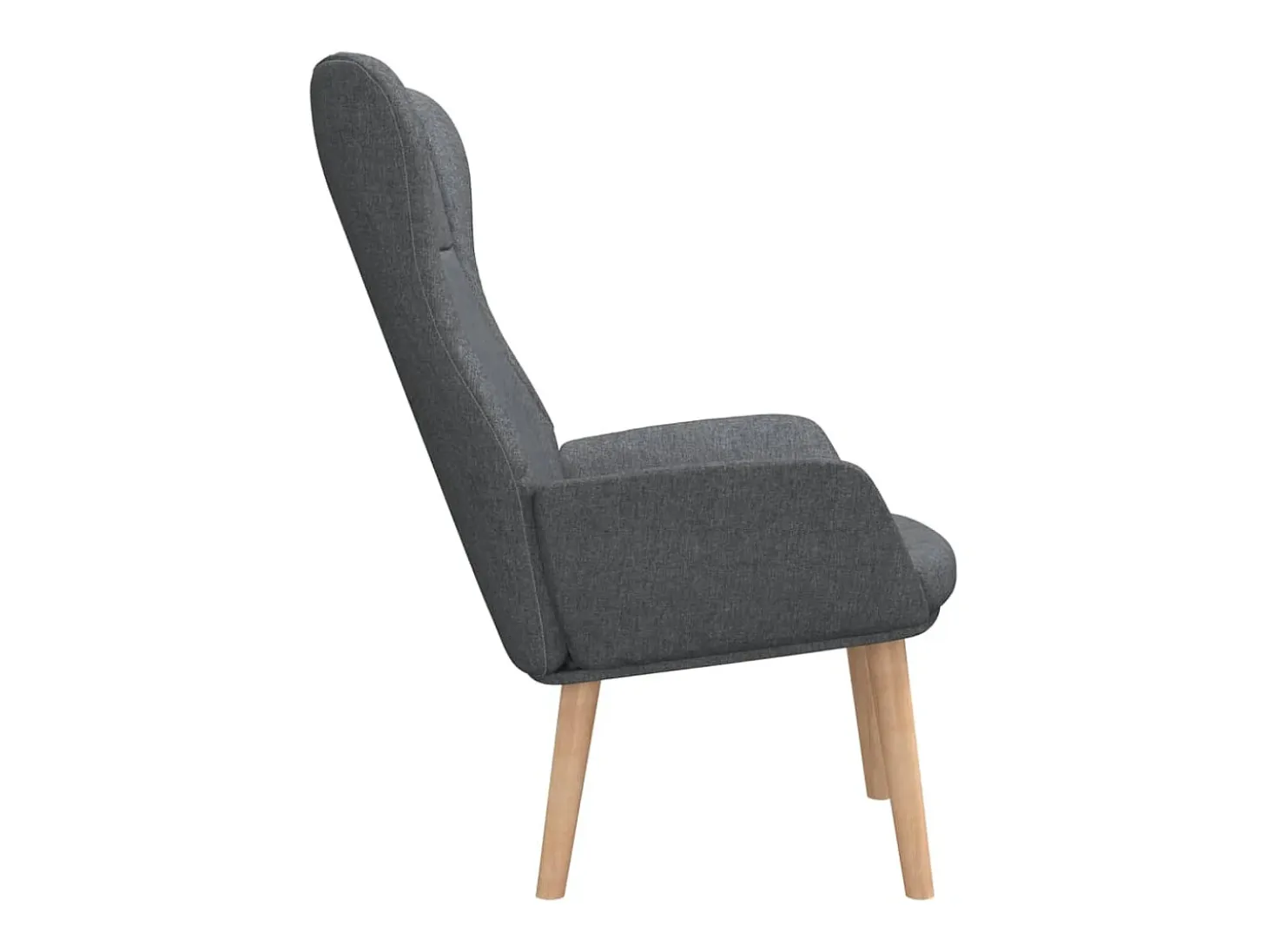 Sillón de relax de tela gris oscuro