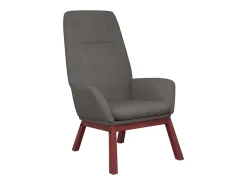 Sillón de relax de tela gris claro